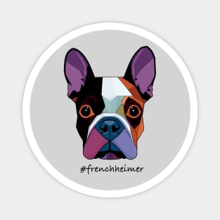 Cute colorful French bulldog Magnet